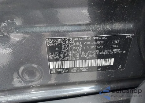2023 Toyota Rav4 Xle Premium from USA, damaged, VIN 2T3A1RFV2PC353842